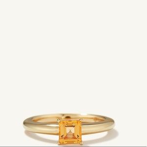 Mejuri Monochrome Ring (gold vermeil and citrine)